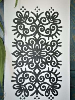 ORNAMENTAL - handtryckt linoleumsnitt